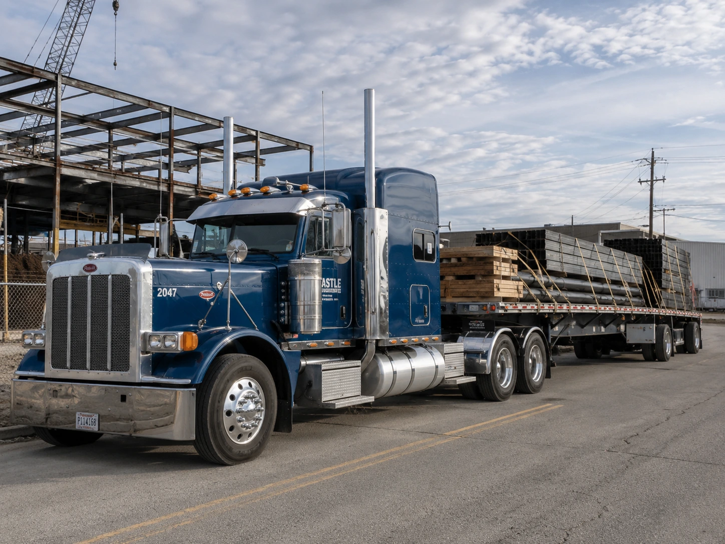 Flatbed trucking in Toronto for oversized and heavy freight